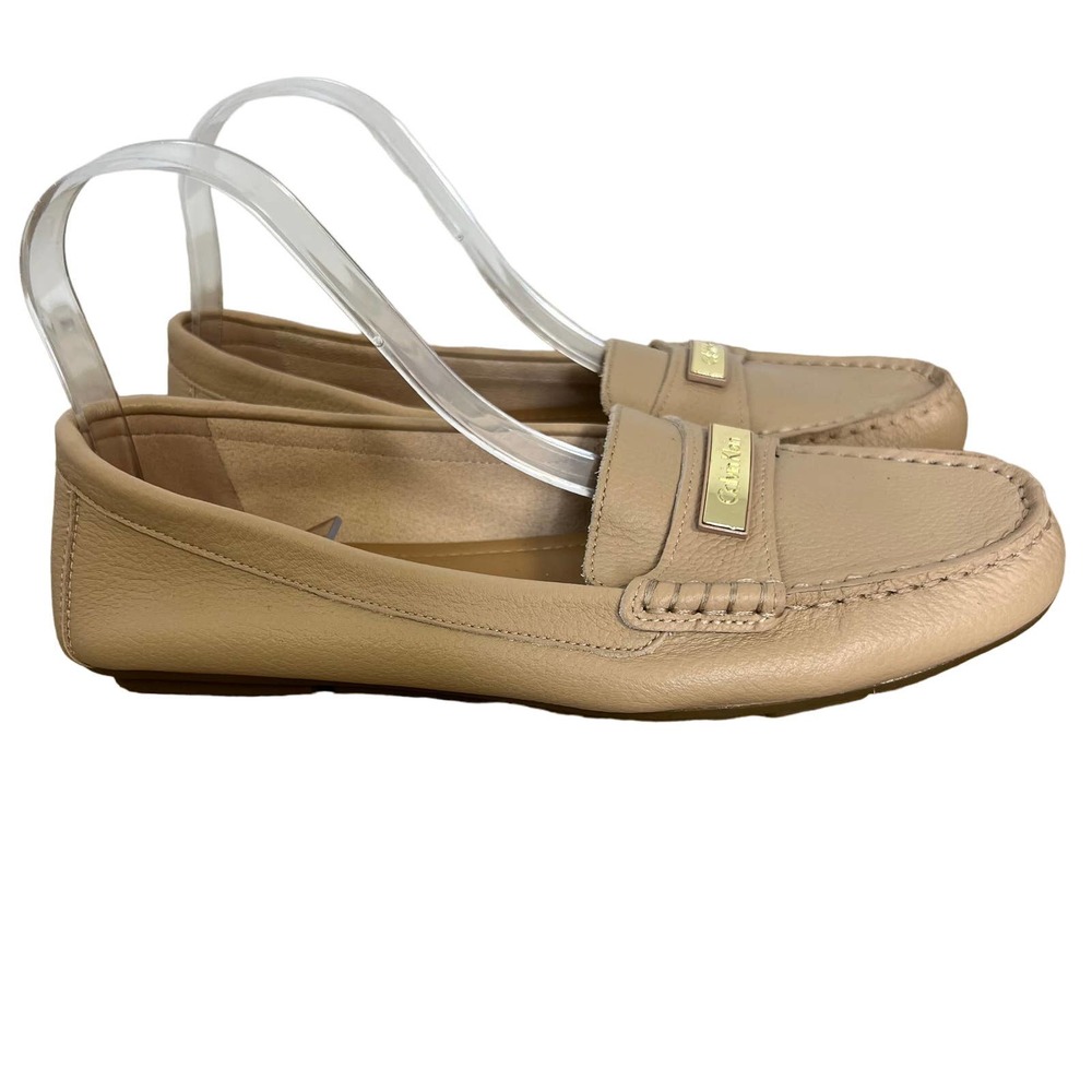 NWOB Calvin Klein Womens Size 9.5 Blush Tan Leta Flats